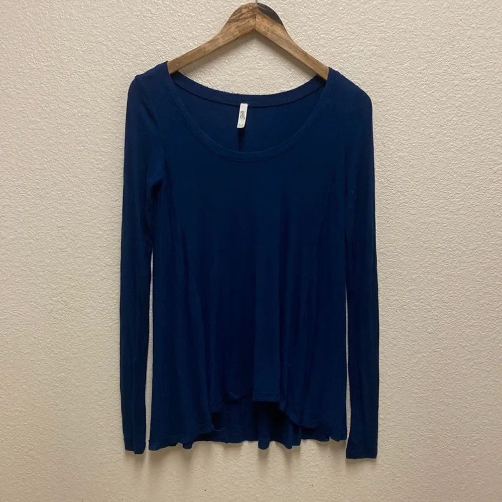 Free People Ribbed Long Sleeve Top XS